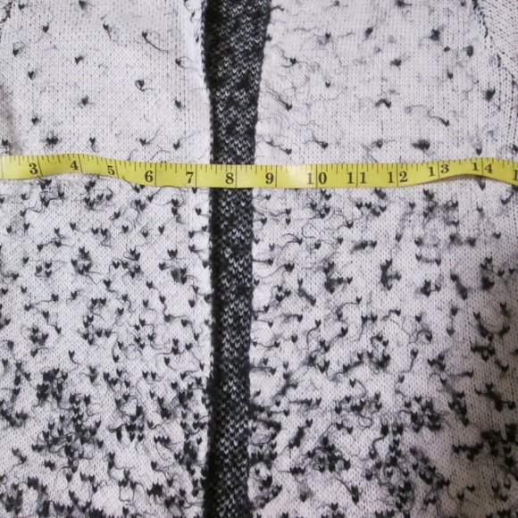 Mystree Women Black and White Open Cardigan size XS - Picture 5 of 9